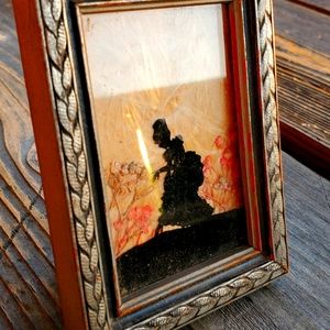 Victorian Reverse Glass Mourning Painting